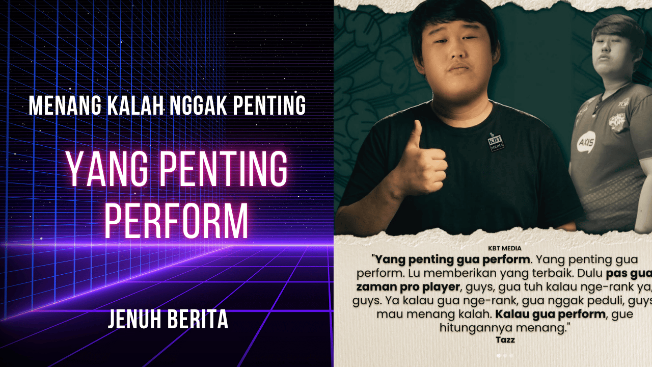 mindset tazz saat jadi proplayer
